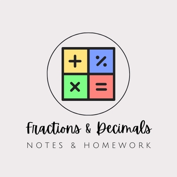 Preview of Converting Between Fractions & Decimals Notes and Homework