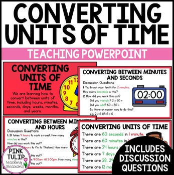 Preview of Converting Between Units of Time - Teaching PowerPoint Presentation