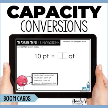 Preview of Measurement Conversions | Converting Customary Capacity Boom Cards