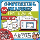 Converting Customary Measures Task Cards - Two Step Conver