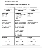 Converting Customary Units