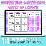 Converting Customary Units of Length Digital Practice Activity