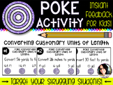 Converting Customary Units of Length POKE Cards COMMON COR