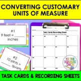 Converting Customary Units of Measure Task Cards | Math Ce