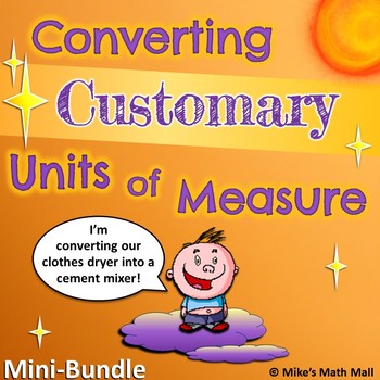 Preview of Converting Customary Units of Measure (Mini Bundle)