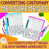 Converting Customary Units of Measurement Color by Number 