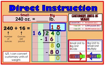 my homework lesson 5 convert customary units of weight