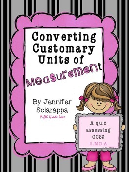 Preview of Converting Customary Units quiz