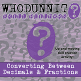 Converting Decimals and Fractions Whodunnit Activity - Pri
