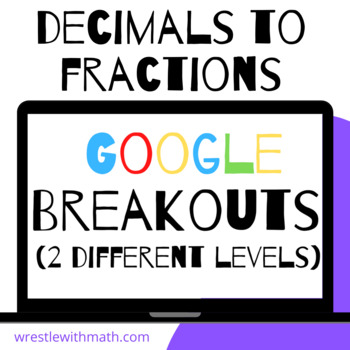 Preview of Converting Decimals to Fractions – Two Breakout Activities!