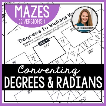 Preview of Degrees and Radians | Mazes