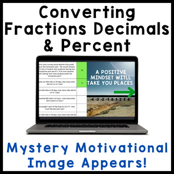 visualization of decimals motivational activity
