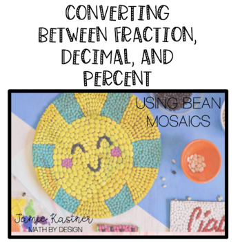 Preview of Converting Fractions/Decimals Percents Mosaics: FULLY DIFFERENTIATED
