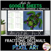 Converting Fractions Decimals Percent Google Sheets Math D