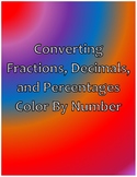 Converting Fractions, Decimals, and Percentages Color by Number
