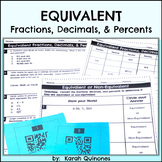 Converting Fractions Decimals and Percents Activity