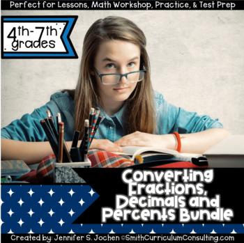 Preview of Converting Fractions, Decimals and Percents Activity Bundle | Rational Numbers