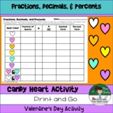 Converting Fractions, Decimals, and Percents Candy Hearts