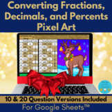 Converting Fractions, Decimals, and Percents Christmas Mat