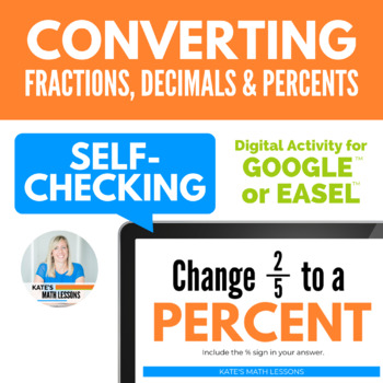 Preview of Converting Fractions Decimals and Percents FDP Digital Activity for Google™