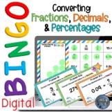 Converting Fractions, Decimals, and Percents Digital Bingo Game