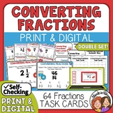 Converting Fractions Task Cards - Mixed Numbers and Improp