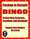 Fractions-to-Decimals Bingo