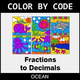Converting Fractions to Decimals - Color by Code / Colorin