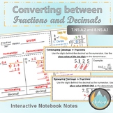Converting Fractions to Decimals & Decimals to Fractions -