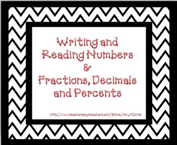 Preview of Converting Fractions to Decimals, Decimals to Percents