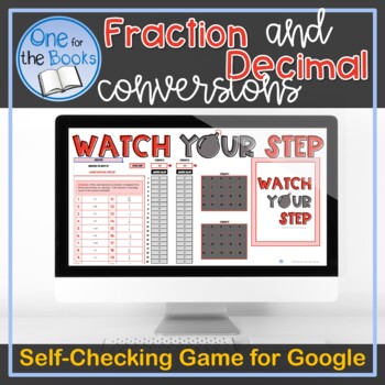Preview of Converting Fractions to Decimals Digital Game | Rational Numbers Game for Google