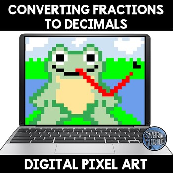 Preview of Converting Fractions to Decimals Digital Pixel Art