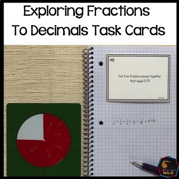 Preview of Converting Fractions to Decimals Task Cards