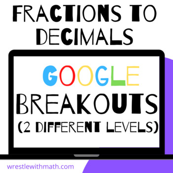 Preview of Converting Fractions to Decimals – Two Breakout Activities!