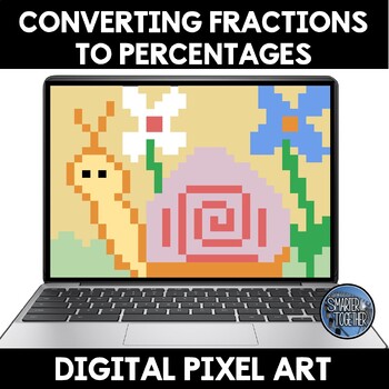 Preview of Converting Fractions to Percentages Digital Pixel Art