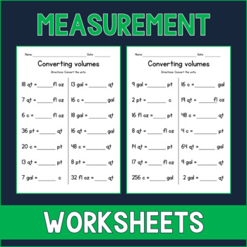 Converting Liquid Volumes (fluid ounces, cups, pints, quarts, gallons) - No  Prep