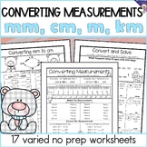 Converting Measurement Metric mm, cm, m and km, Meter, Cen
