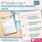 Converting Measurement Units 5th Grade Math Essentials Unit 7