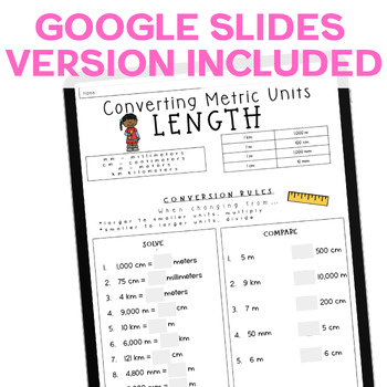 Measurement Worksheets Metric Conversions Length, Weight, Capacity ...