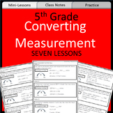Converting Measurement for 5th Grade I Lessons, Practice, 