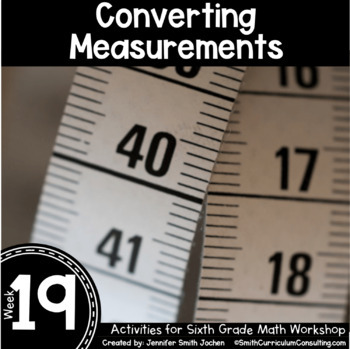 Preview of Converting Measurements 6th Grade Math Stations Now®️ Activities Math Game