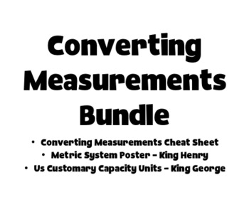 Preview of Converting Measurements Bundle