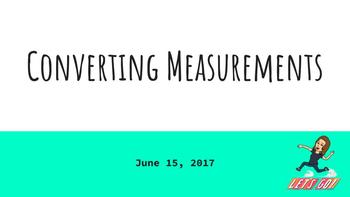 Preview of Converting Measurements- Digital Interactive Notebook