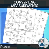Converting Measurements Shape Puzzle TEKS 6.4h CCSS 6.RP.3