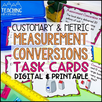 Preview of Converting Measurements Task Cards