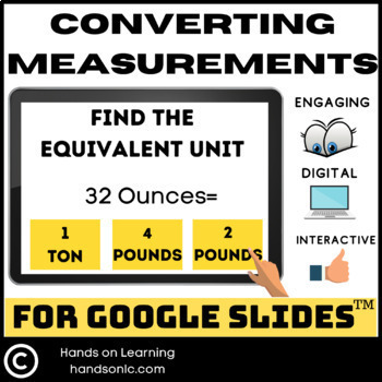 Preview of Converting Measurements for Google Slides