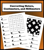 Converting Meters, Centimeters, and Millimeters Color Worksheet