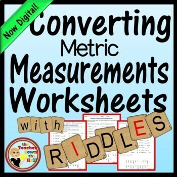 Converting Metric Measurements Worksheets w/ Riddles I Length Mass ...