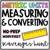 Converting Metric Units Scavenger Hunt