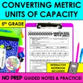 Converting Metric Units of Capacity Notes | Metric Unit Co